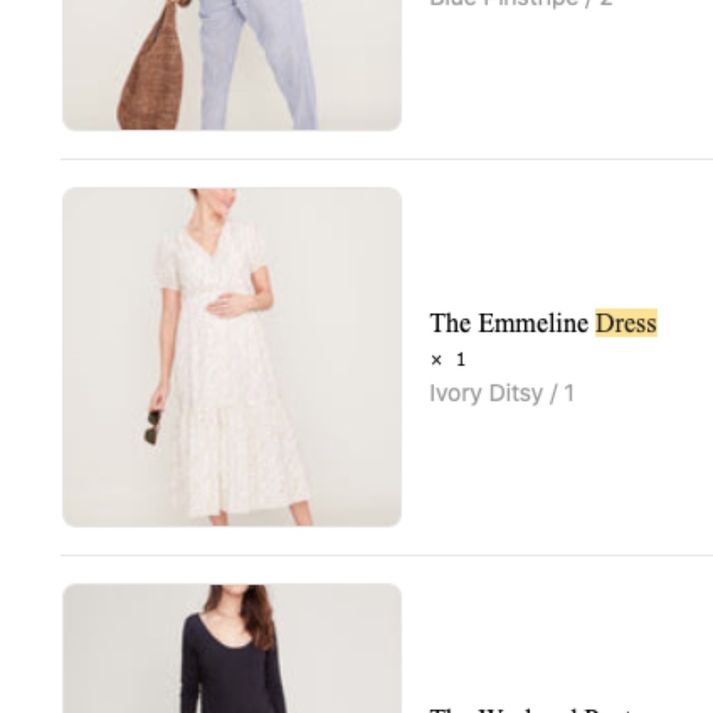 The Emmeline maternity and nursing dress by Hatch in Ivory Ditsy size 1 - Picture 3 of 4